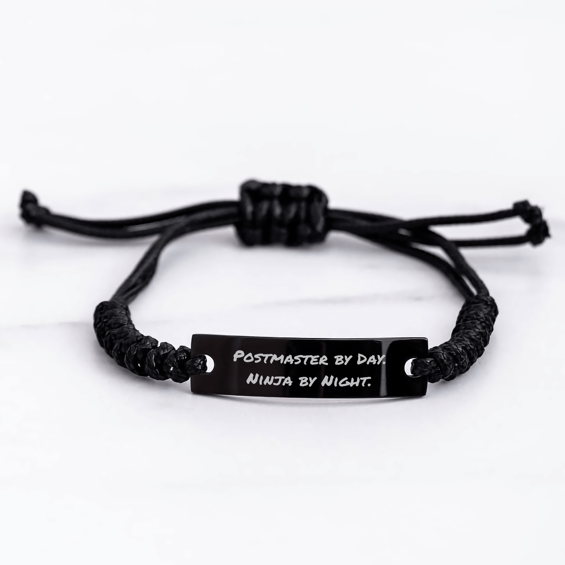 Postmaster Gifts from Friends - Funny Quote Rope Bracelet for Men, Unique Father's Day Unique Gifts from Family - The Buy Boom