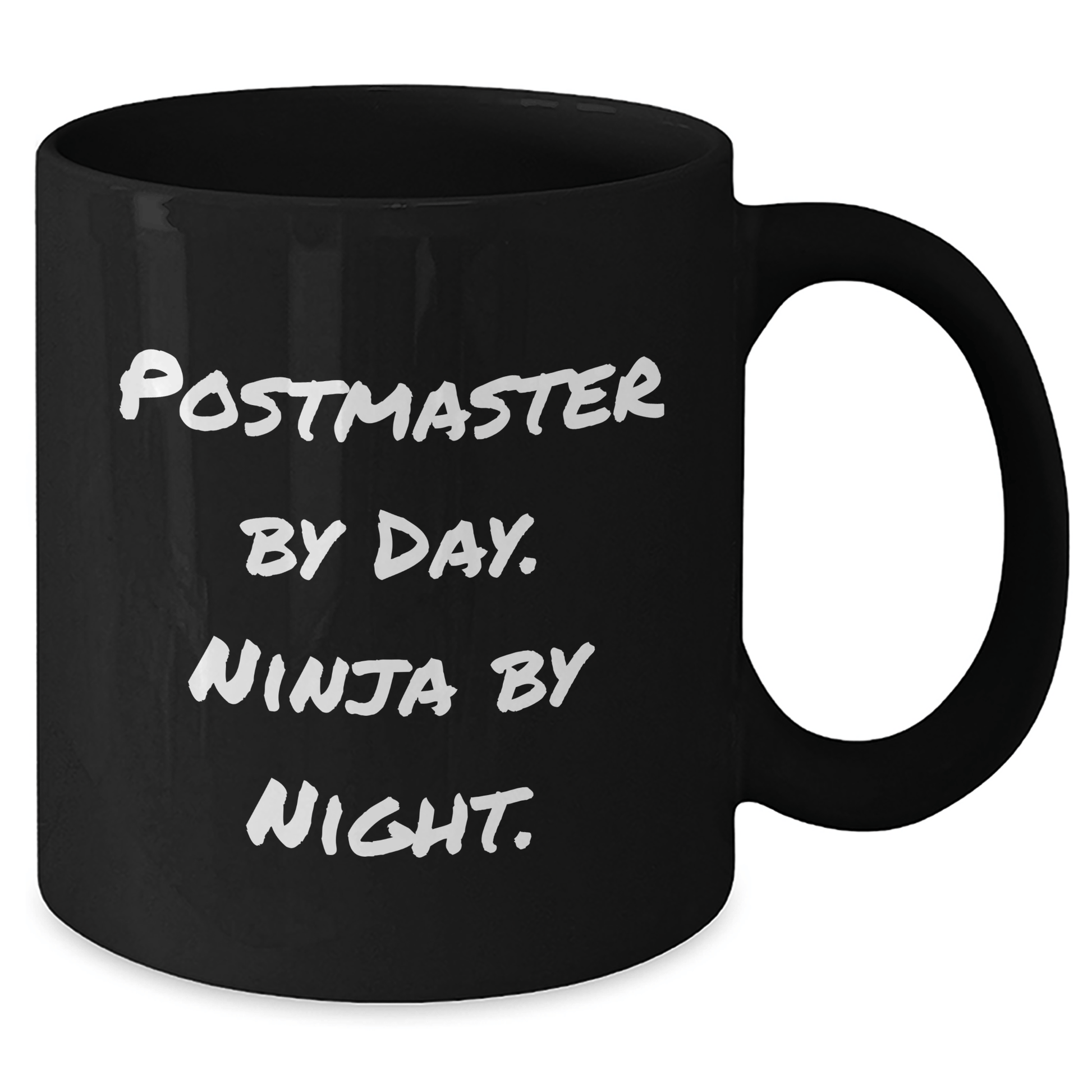 Postmaster Gifts - Funny Quote Black Coffee Mug, Gifts from Men for Postmaster By Day. Ninja By Night., Father's Day Unique Gifts - The Buy Boom