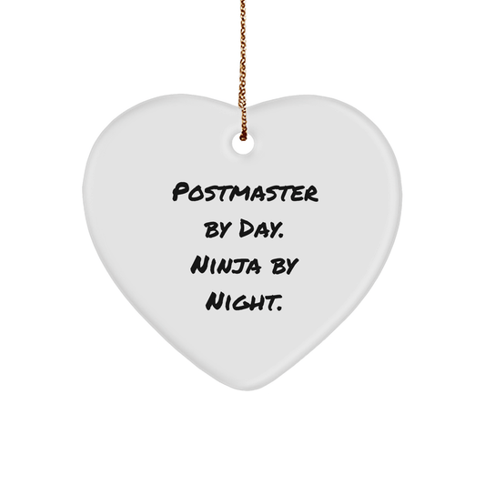 Postmaster Gifts, Heart Ornament, Funny Quote, Christmas Unique Gifts from Friends - The Buy Boom