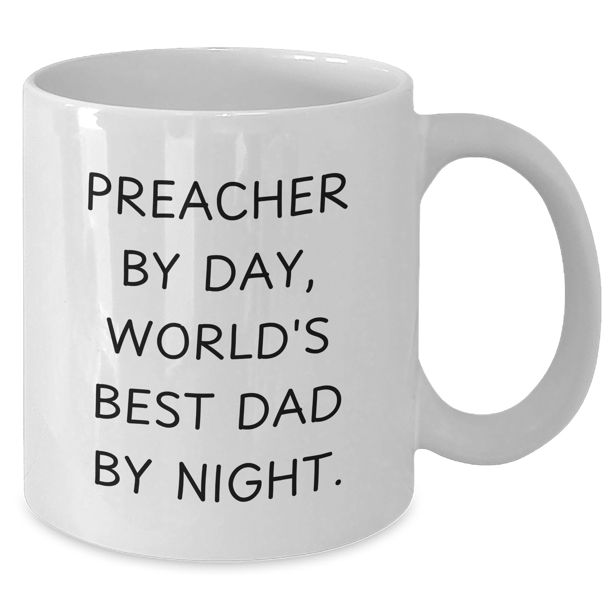 Preacher Humor Gifts from Friends for Father's Day Funny White Coffee Mug - The Buy Boom
