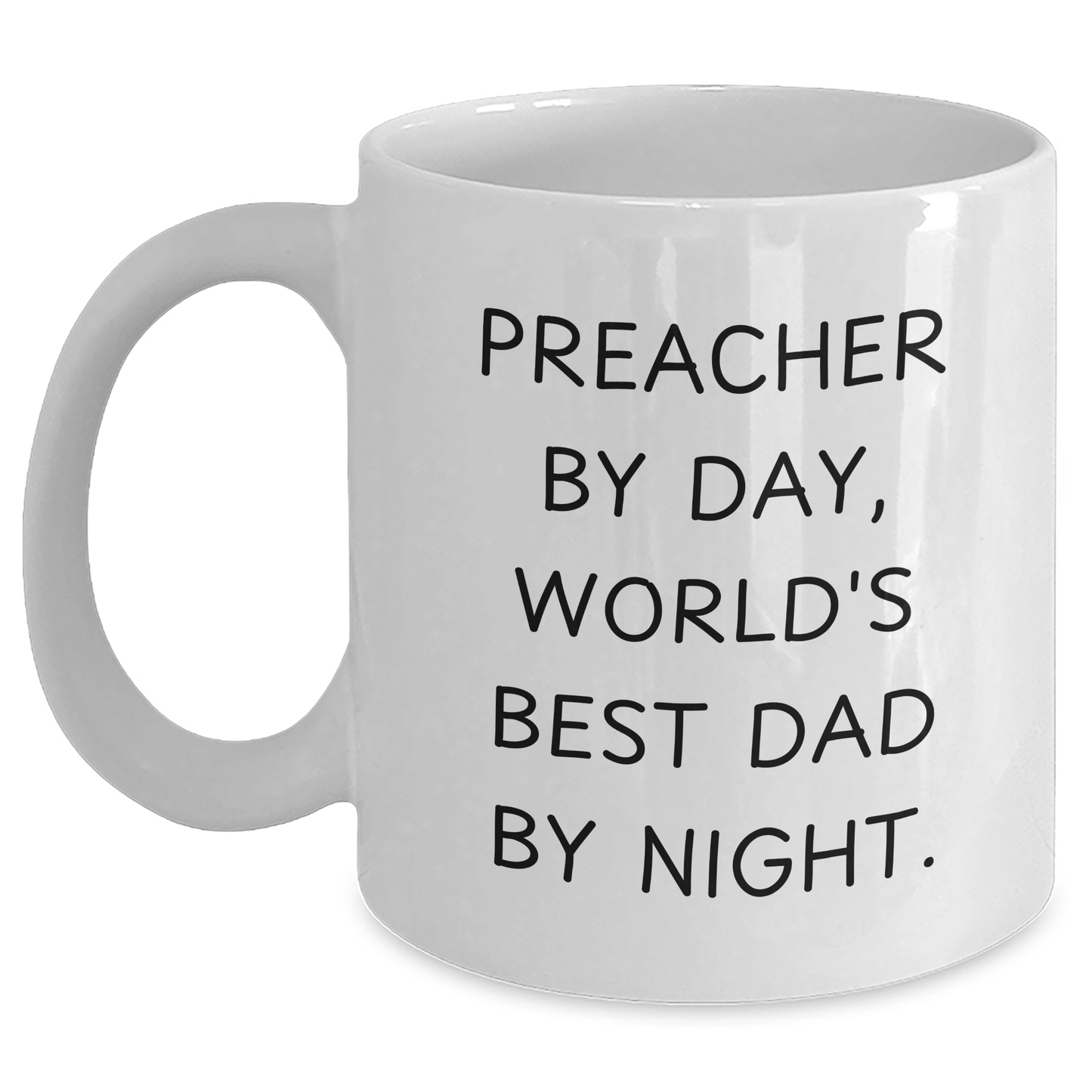 Preacher Humor Gifts from Friends for Father's Day Funny White Coffee Mug - The Buy Boom