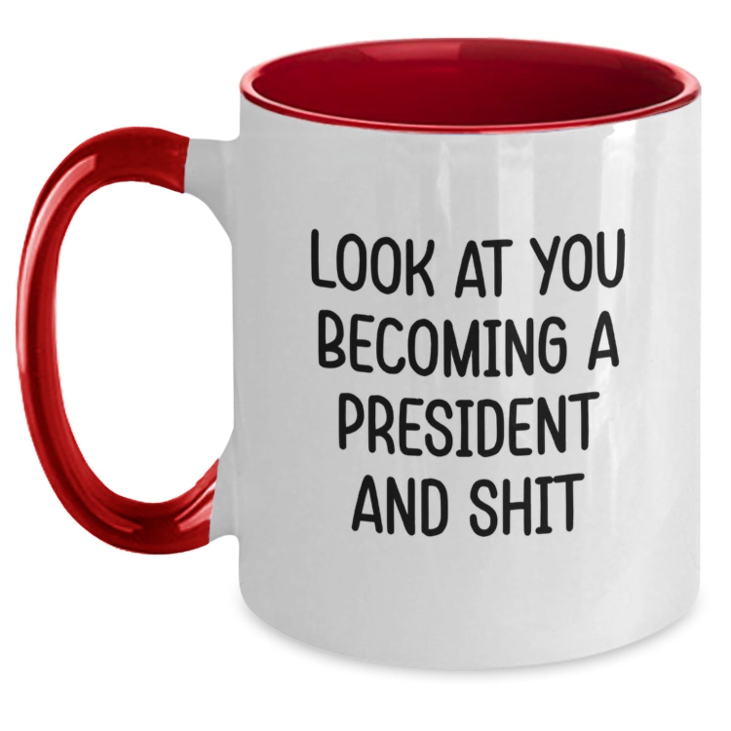 President Funny Mug, Gifts for President, Two Tone Coffee Mug, Christmas Unique - The Buy Boom