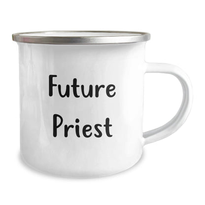 Priest Gifts, Funny Quote, Christmas Unique Gifts from Family to Future Priest Men Camping Mug - The Buy Boom