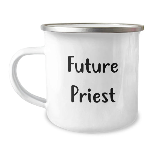 Priest Gifts, Funny Quote, Christmas Unique Gifts from Family to Future Priest Men Camping Mug - The Buy Boom