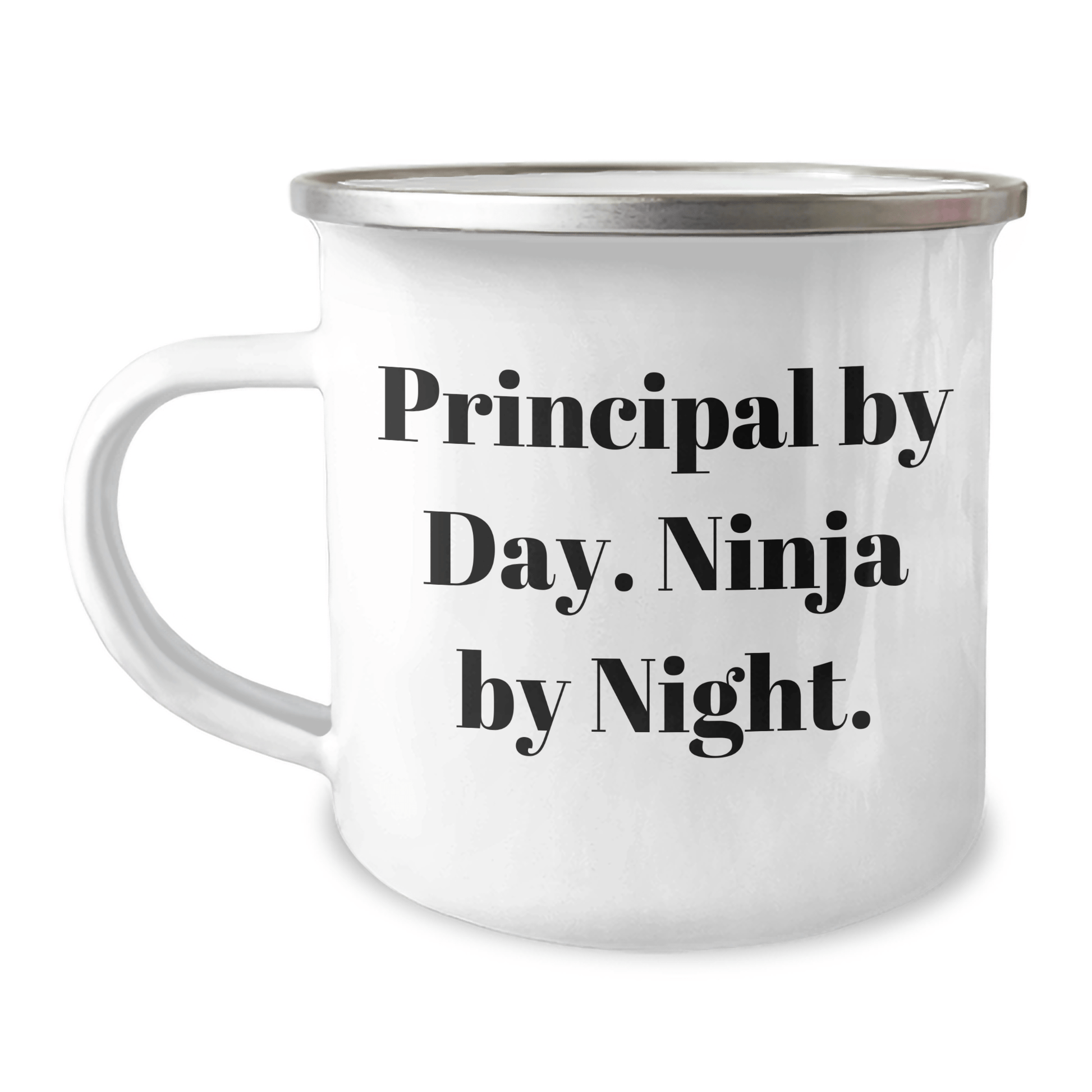 Principal Gifts from Men - Funny Camping Mug for Principal By Day. Ninja By Night. - Unique Father's Day Unique Gifts for Him - The Buy Boom