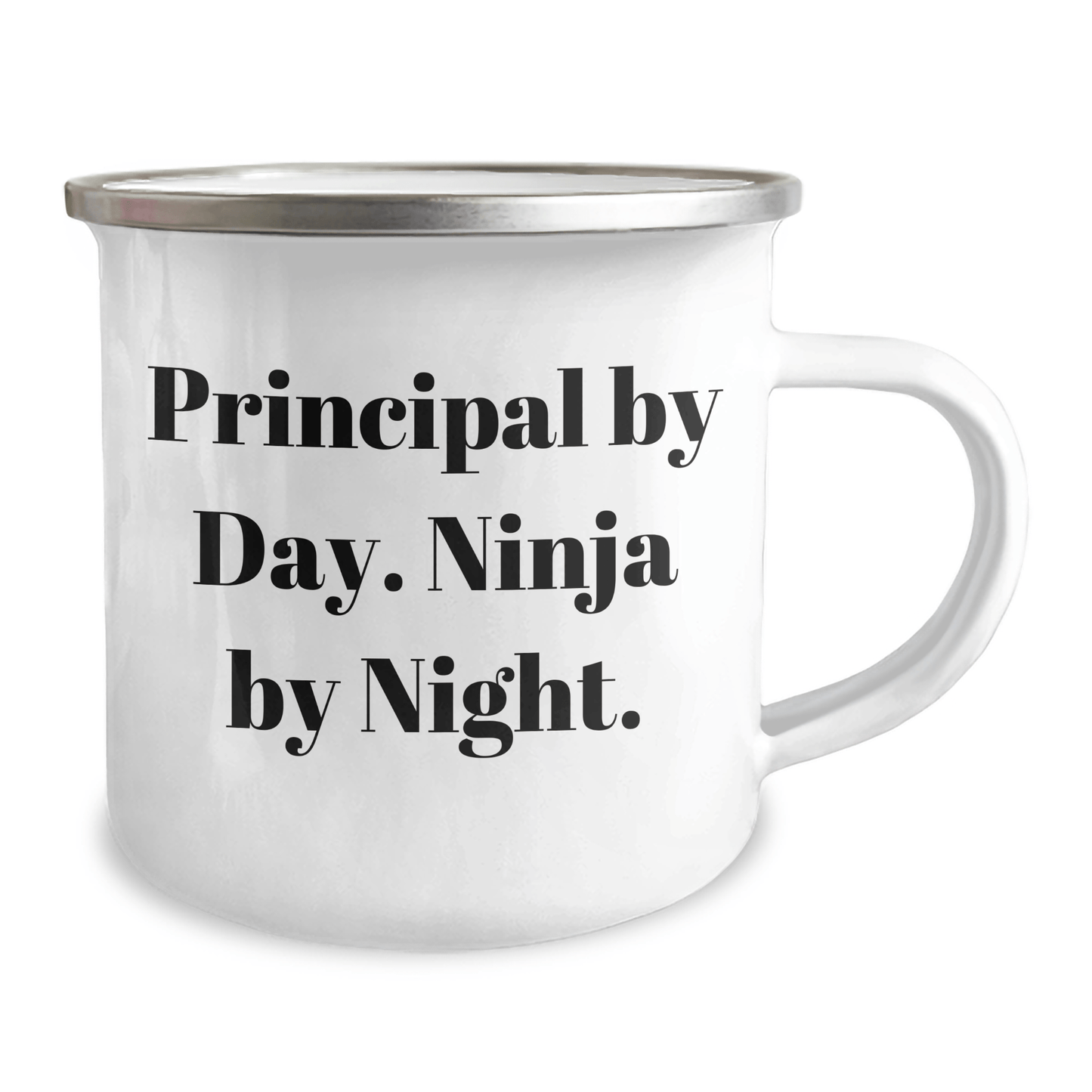 Principal Gifts from Men - Funny Camping Mug for Principal By Day. Ninja By Night. - Unique Father's Day Unique Gifts for Him - The Buy Boom