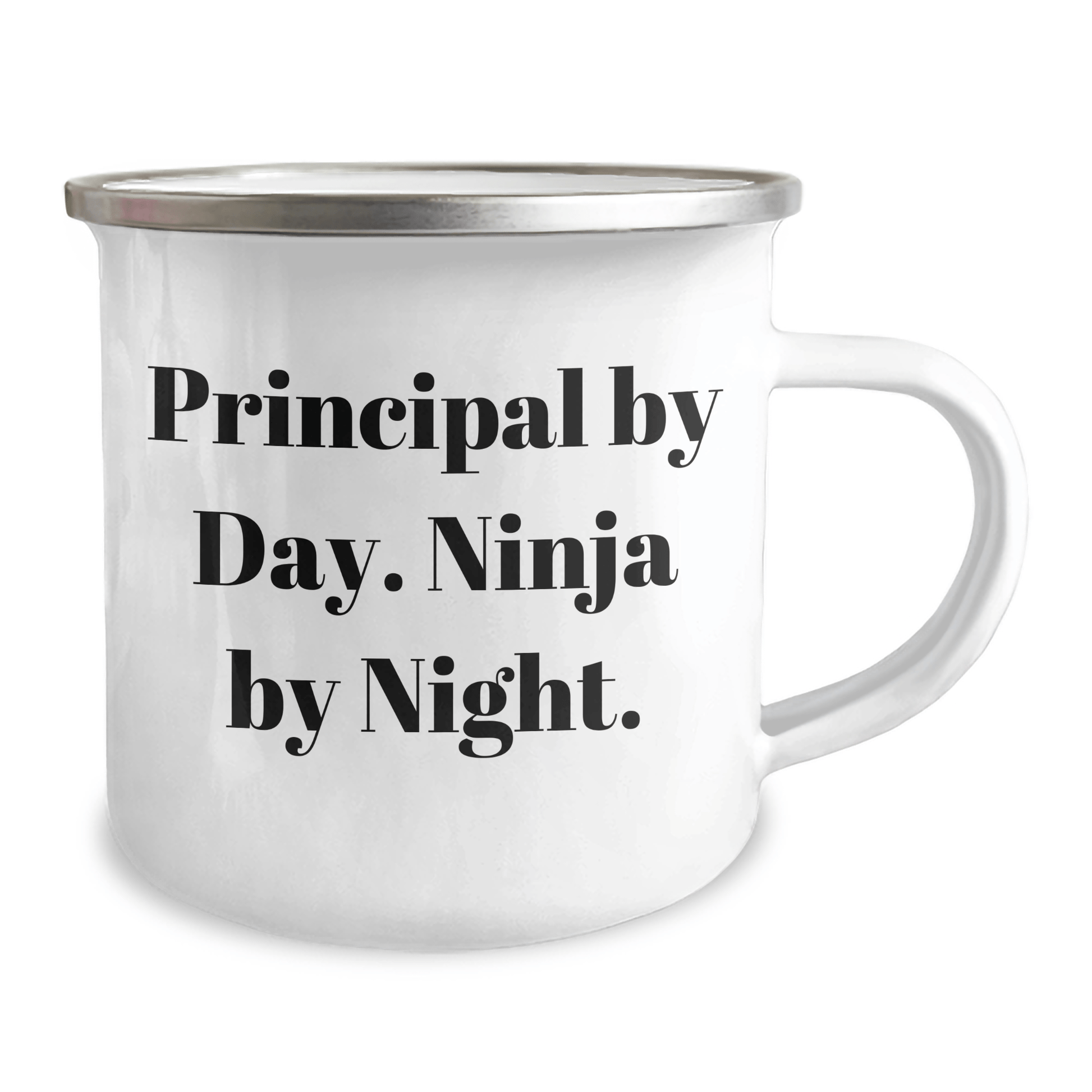 Principal Gifts from Men - Funny Camping Mug for Principal By Day. Ninja By Night. - Unique Father's Day Unique Gifts for Him - The Buy Boom