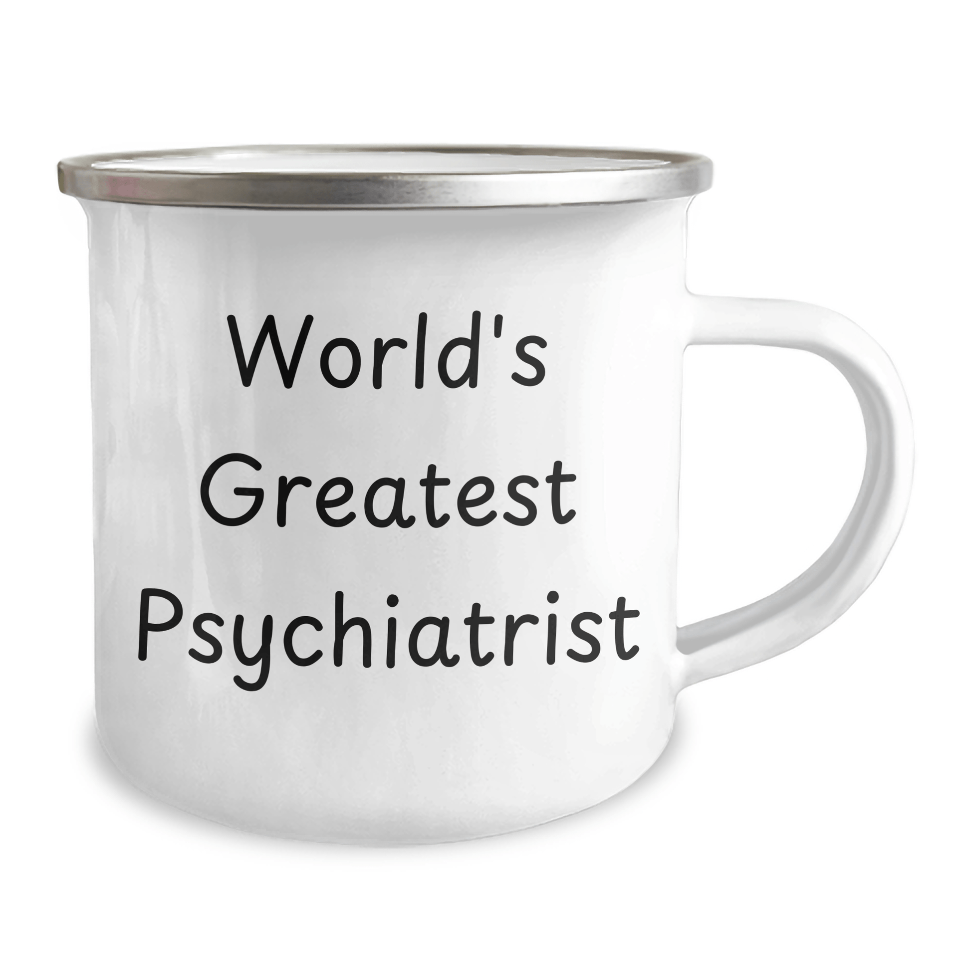 Psychiatrist's Camping Mug, 'World's Greatest' Quote, 12 oz Stainless Steel, Gifts from Friends for Graduation - The Buy Boom