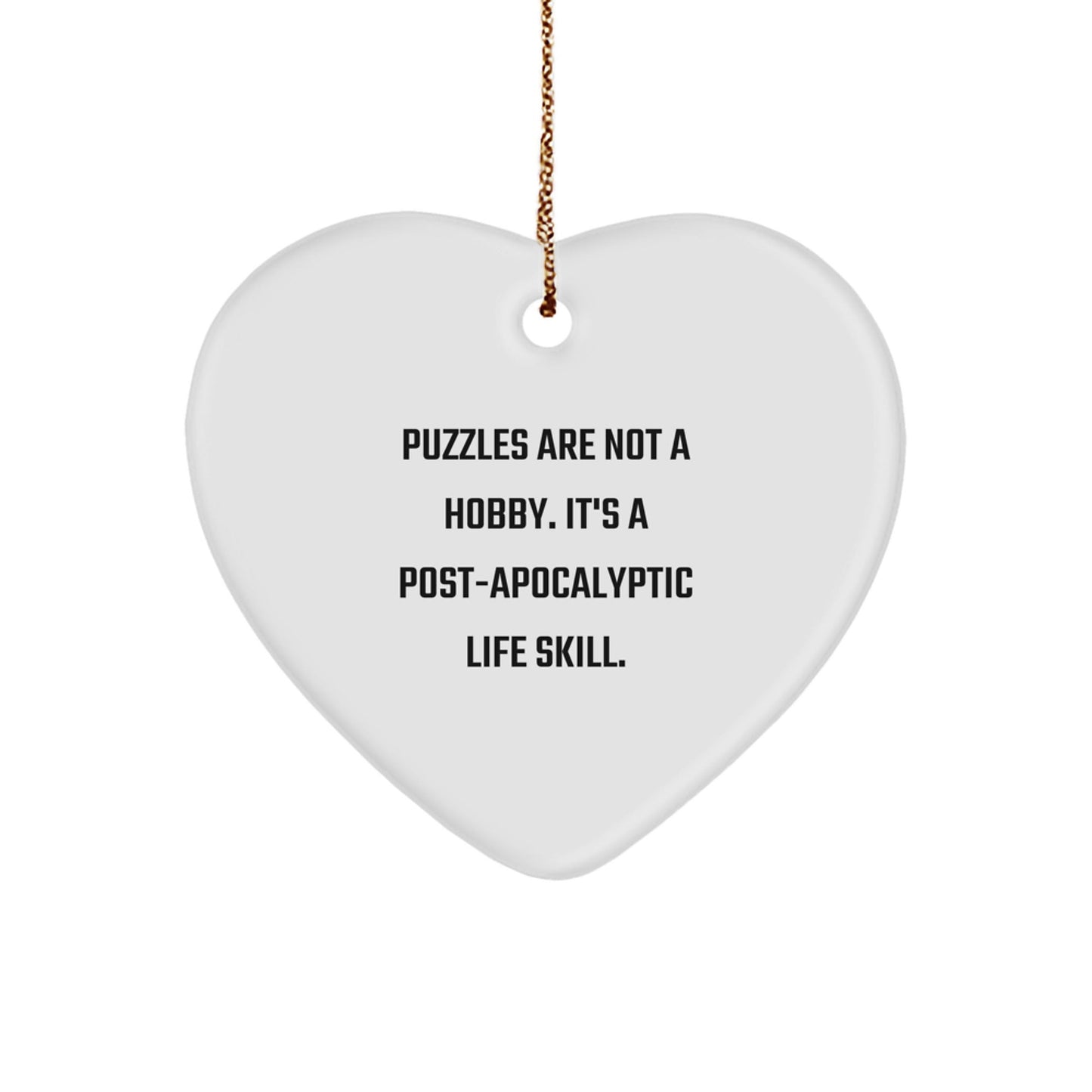 Puzzles Gifts for Puzzle Lovers, Funny Heart Ornament Gifts from Friends, Unique Christmas Unique Gifts for Women - The Buy Boom