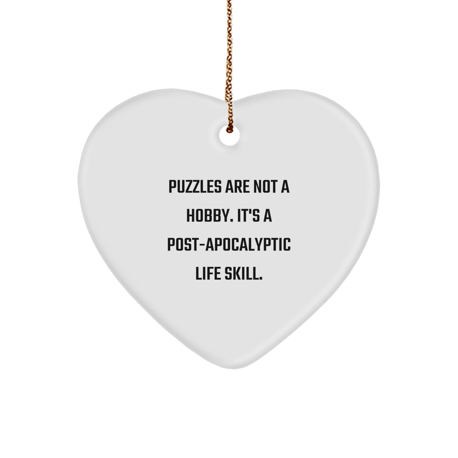 Puzzles Gifts for Puzzle Lovers, Funny Heart Ornament Gifts from Friends, Unique Christmas Unique Gifts for Women - The Buy Boom