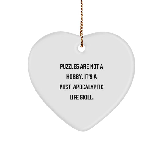 Puzzles Gifts for Puzzle Lovers, Funny Heart Ornament Gifts from Friends, Unique Christmas Unique Gifts for Women - The Buy Boom