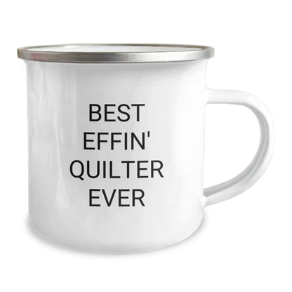 Quilter Gifts from Friends Unique Funny Camping Mugs for Quilter Best Effin' Quilter Ever Graduation - The Buy Boom