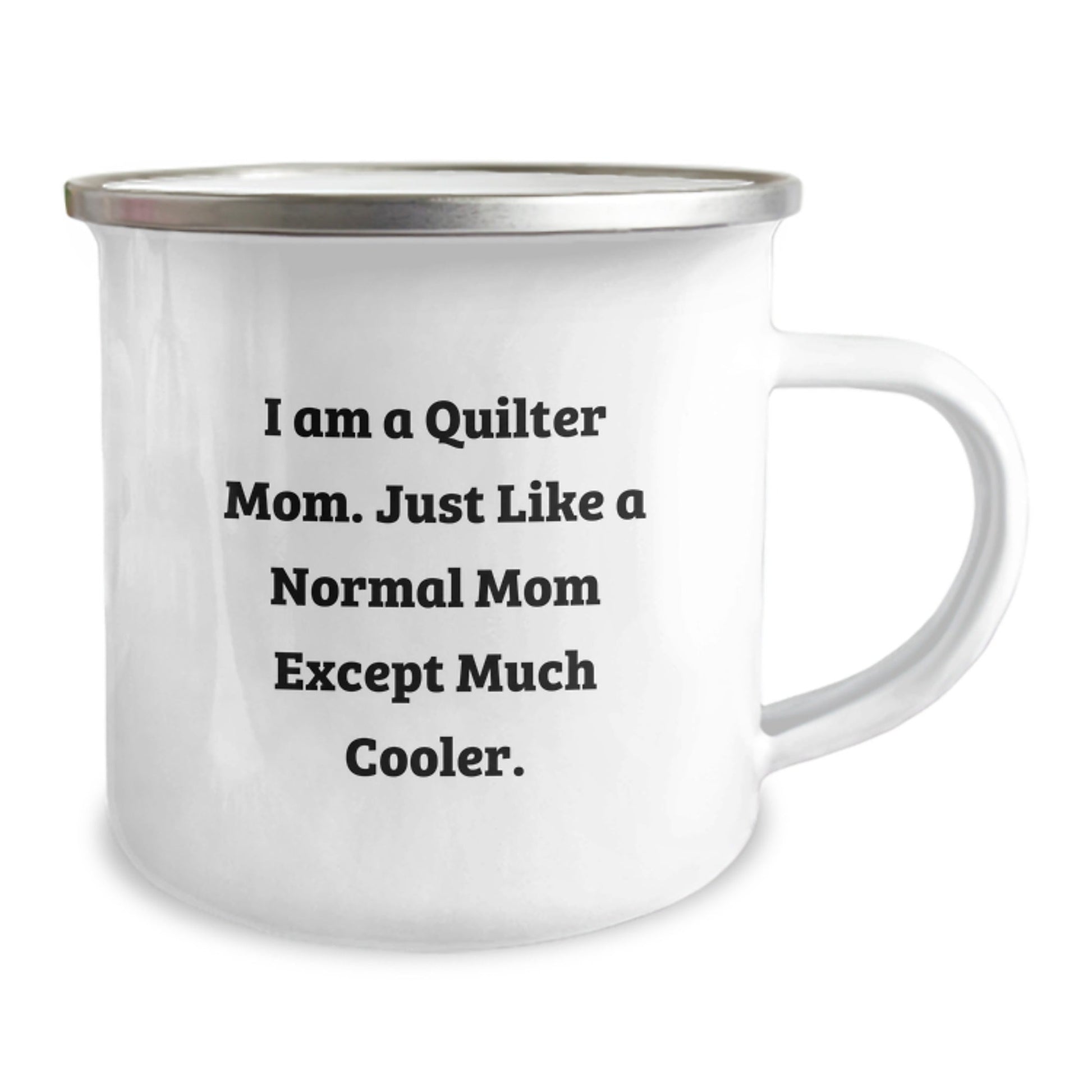 Quilter Mom Gifts from Family and Friends, Perfect for Camping and Hiking, Funny 'I Am A Quilter Mom' Camping Mug, Unique Christmas Unique Gifts for Quilter Women, Men, or Family - The Buy Boom