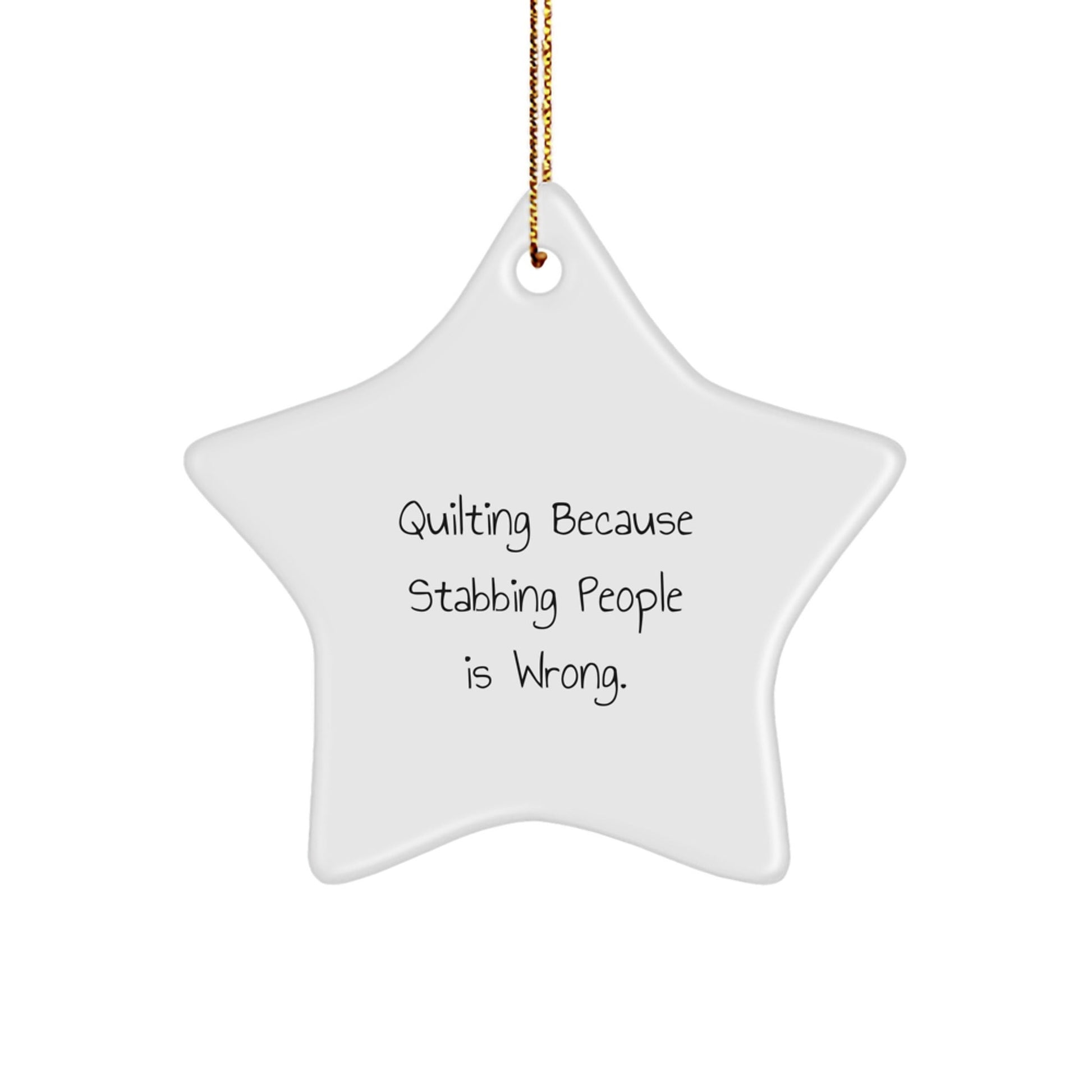 Quilting Fun Star Ornament Gifts from Friends and Family for Quilting Lovers, Funny Quilting Christmas Unique Gifts - The Buy Boom