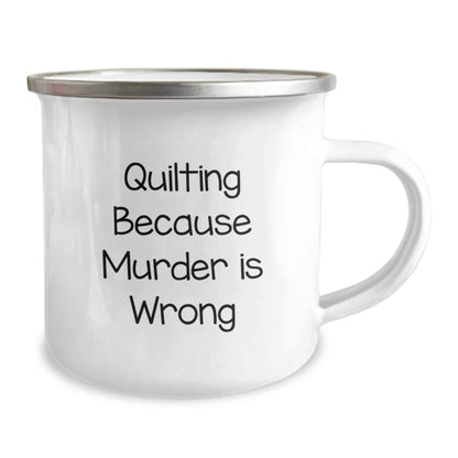 Quilting Gifts for Quilting Enthusiasts Funny Quote, Camping Mug Gifts from Friends, Graduation Unique Gifts for Quilting - The Buy Boom
