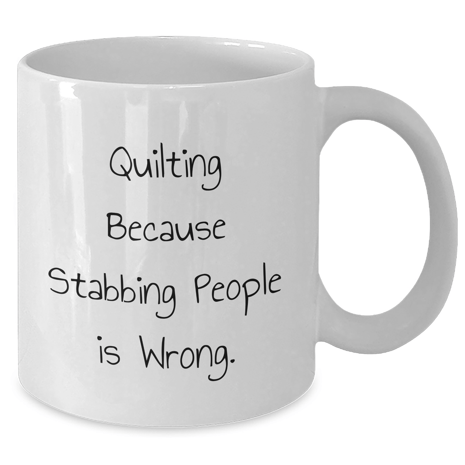 Quilting Humor Gifts from Friends for Quilting Lovers, Funny White Coffee Mug - The Buy Boom