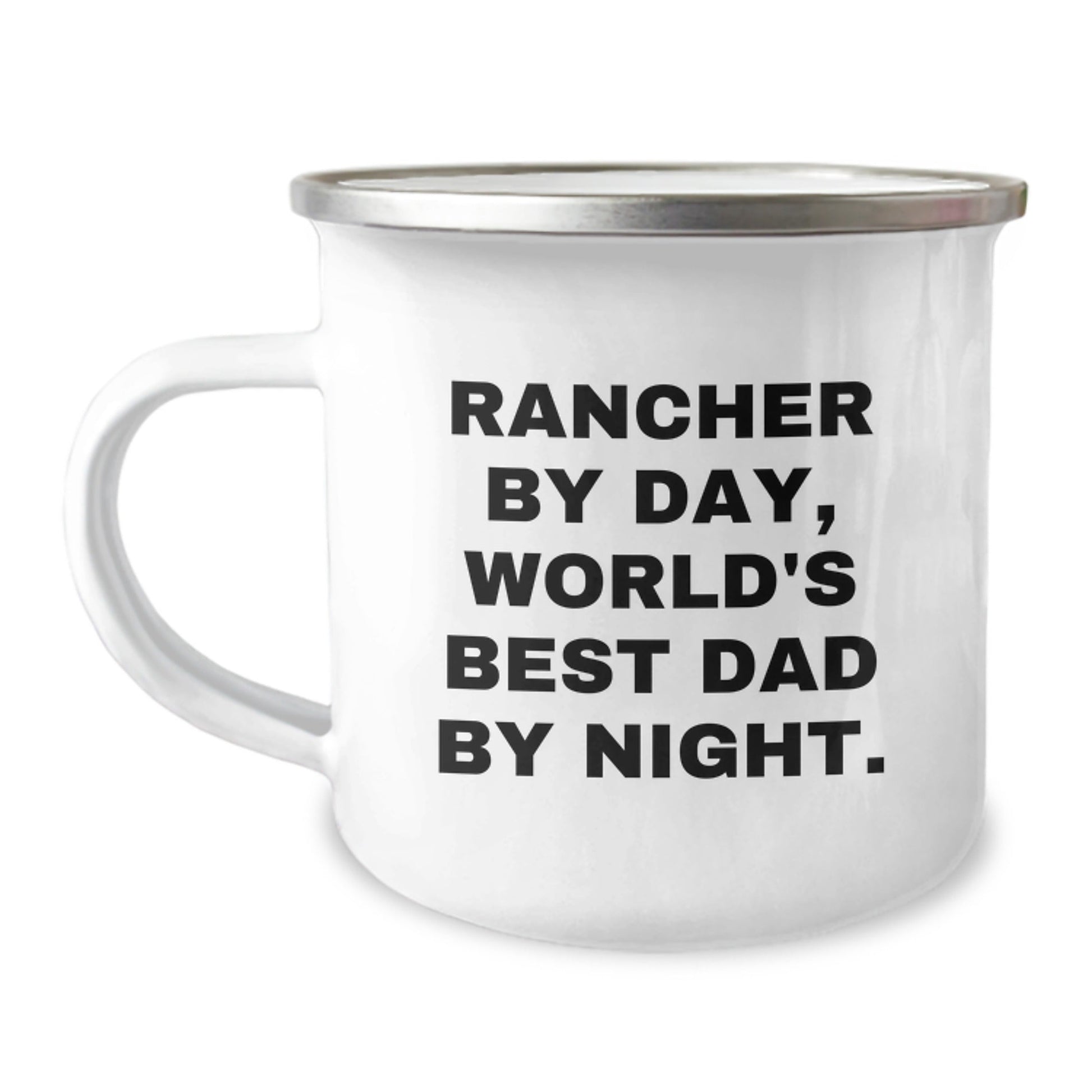 Rancher Funny Mug, Gifts from Men to Rancher, World's Best Dad on Birthday, Camping Mug for Rancher's Unique Gifts - The Buy Boom