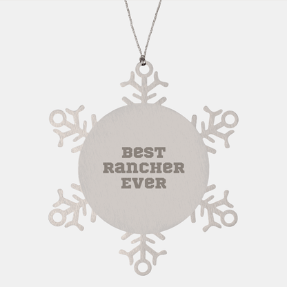 Rancher's Delight, Funny Snowflake Ornament Gifts from Friends, Unique Christmas Unique Gifts for Him and Her - The Buy Boom