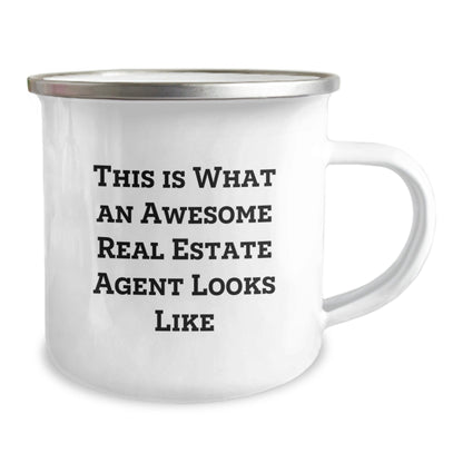Real Estate Agent Gifts from Friends to Real Estate Agent, This Is What An Awesome Real Estate Agent Looks Like, Camping Mug for Graduation Unique Gifts - The Buy Boom