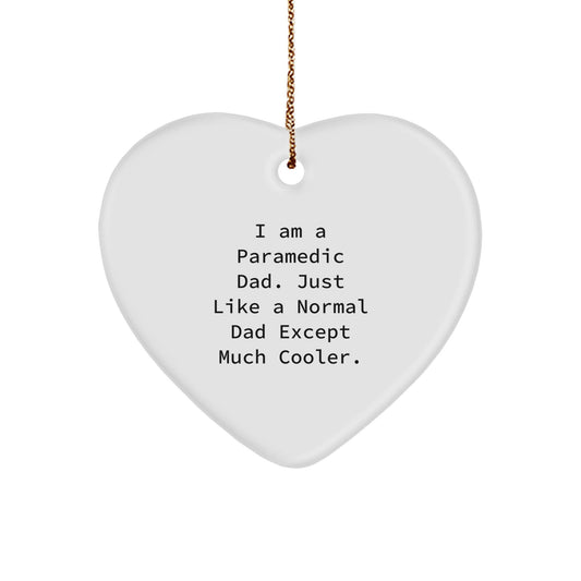 Rescue Worker Dad Gifts from Men to Rescue Worker Dads - Heart Ornament 'I Am A Rescue Worker Dad' - The Buy Boom