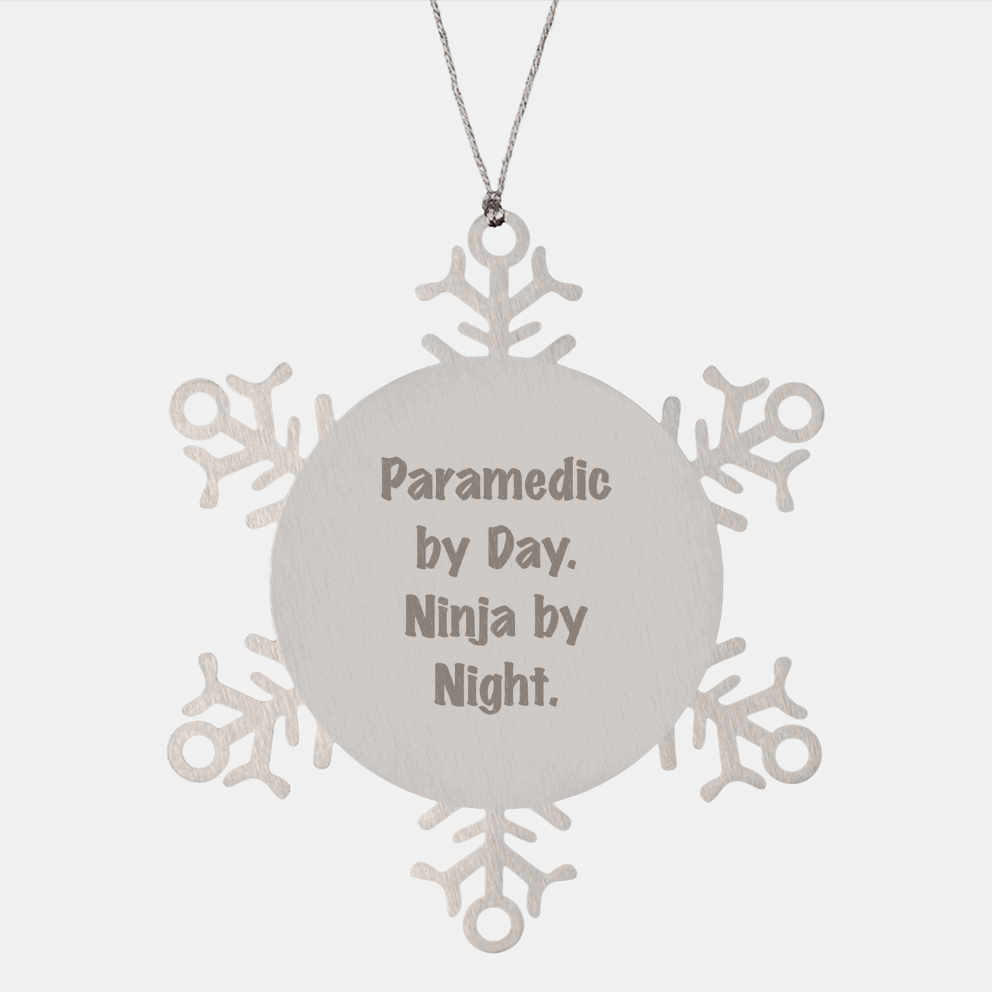 Rescue Worker Gifts from Men, Snowflake Ornament Ninja By Day, Cute Christmas Ornament for Rescue Worker - The Buy Boom