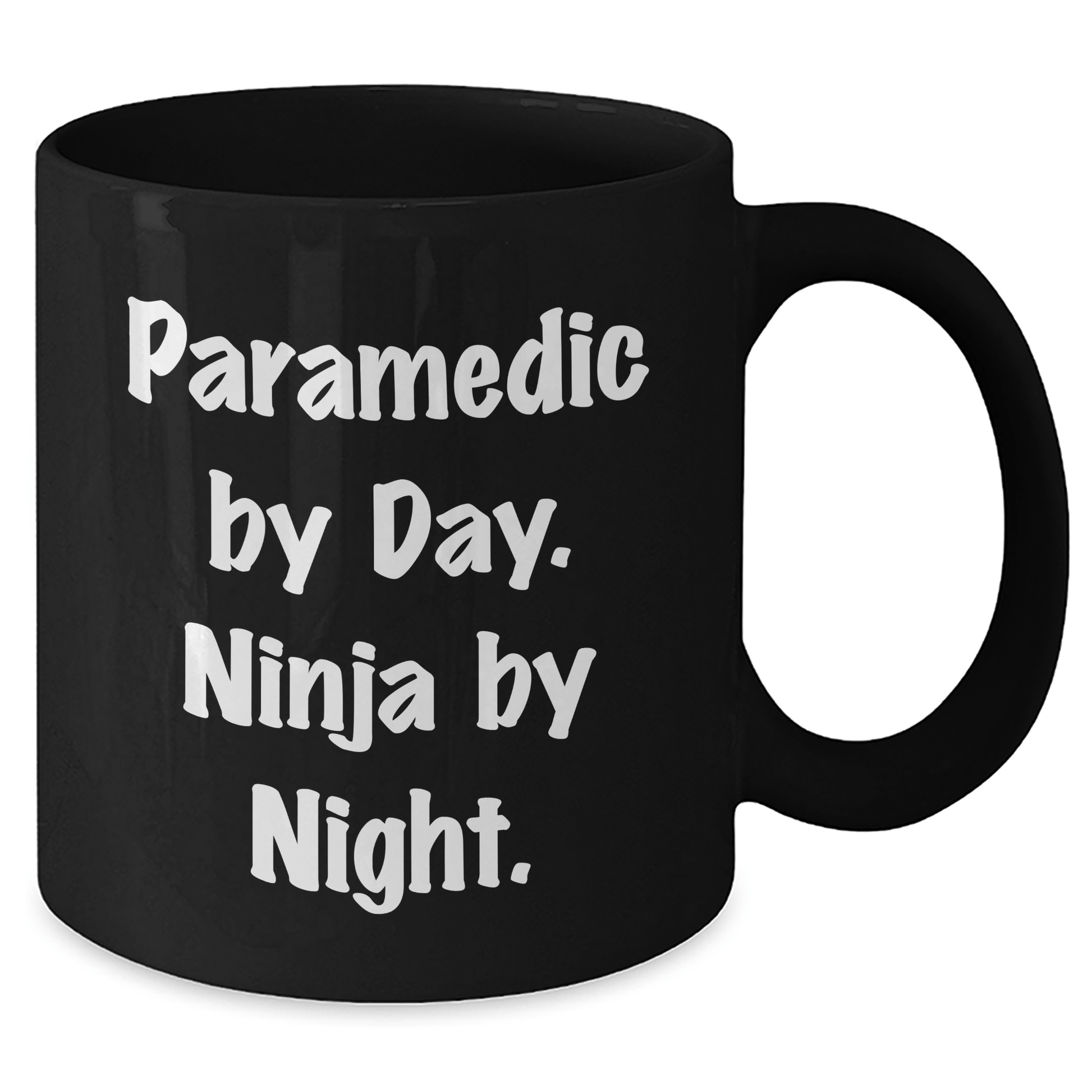 Rescue Worker Gifts - Rescue Worker By Day. Ninja By Night. Black Coffee Mug, Father's Day Unique Gifts from Men to Rescue Worker Heroes - The Buy Boom