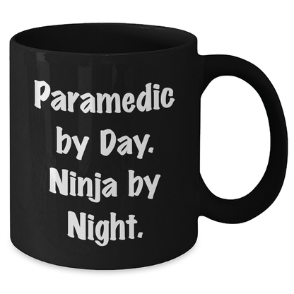Rescue Worker Gifts - Rescue Worker By Day. Ninja By Night. Black Coffee Mug, Father's Day Unique Gifts from Men to Rescue Worker Heroes - The Buy Boom