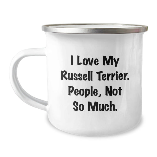 Russell Terrier Dog Camping Mug, Funny Quote Gifts from Friends, Gifts for Russell Terrier Dog Lovers, Birthday Unique Treasures - The Buy Boom