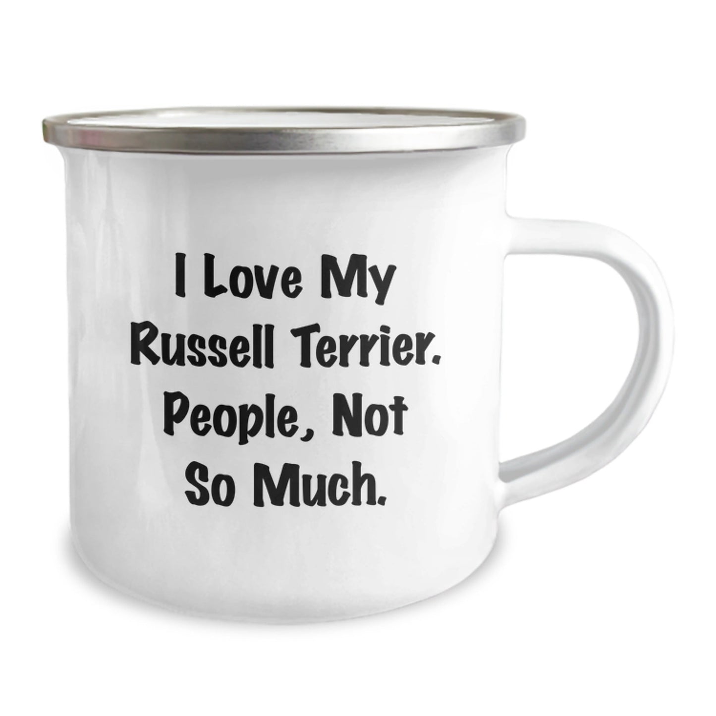 Russell Terrier Dog Camping Mug, Funny Quote Gifts from Friends, Gifts for Russell Terrier Dog Lovers, Birthday Unique Treasures - The Buy Boom