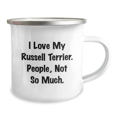 Russell Terrier Dog Camping Mug, Funny Quote Gifts from Friends, Gifts for Russell Terrier Dog Lovers, Birthday Unique Treasures - The Buy Boom