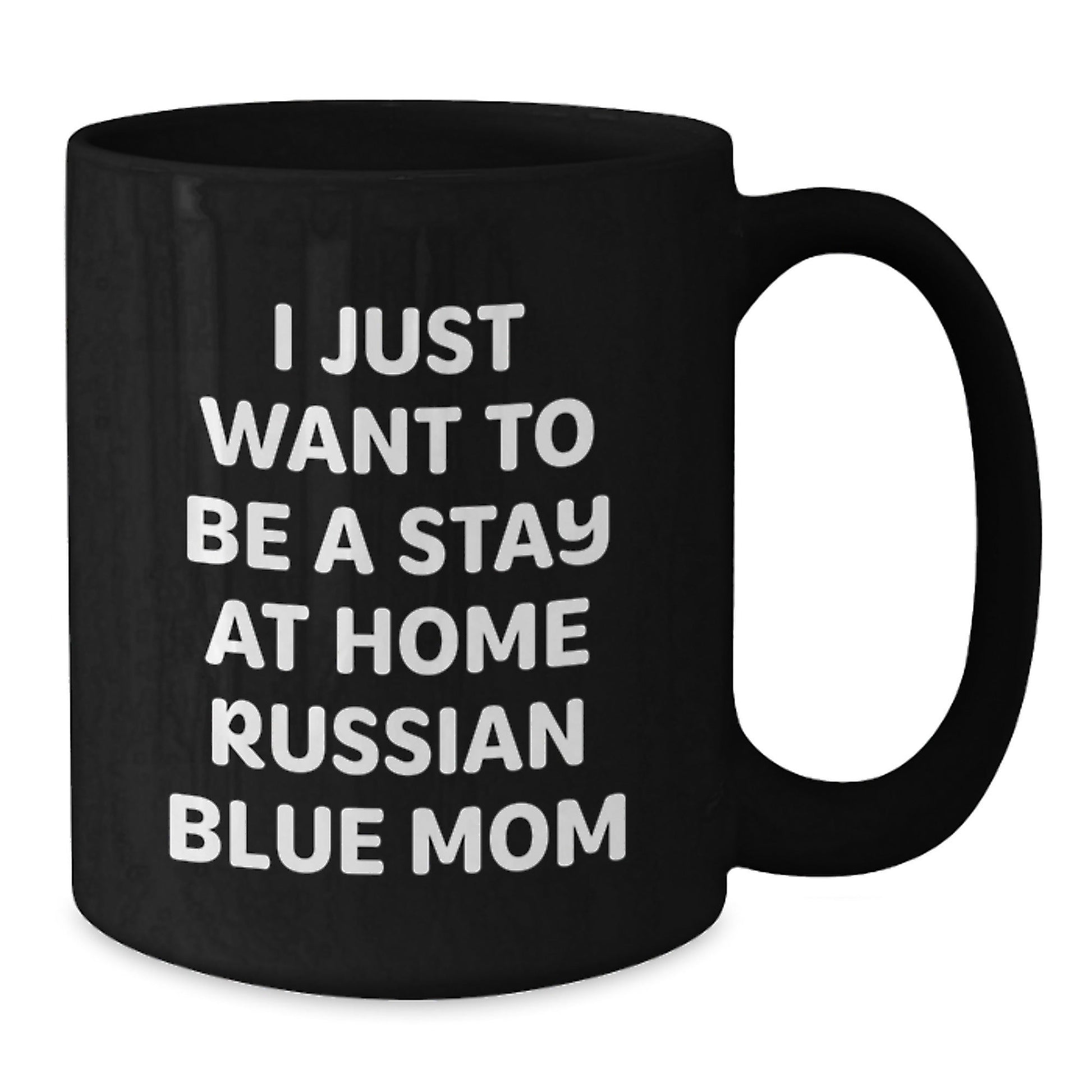 Russian Blue Cat Mom Funny Black Coffee Mug Gifts from Friends Birthday Unique - The Buy Boom