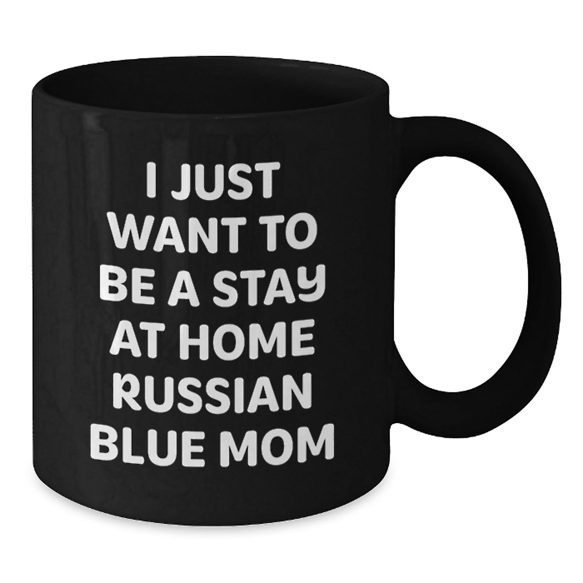 Russian Blue Cat Mom Funny Black Coffee Mug Gifts from Friends Birthday Unique - The Buy Boom