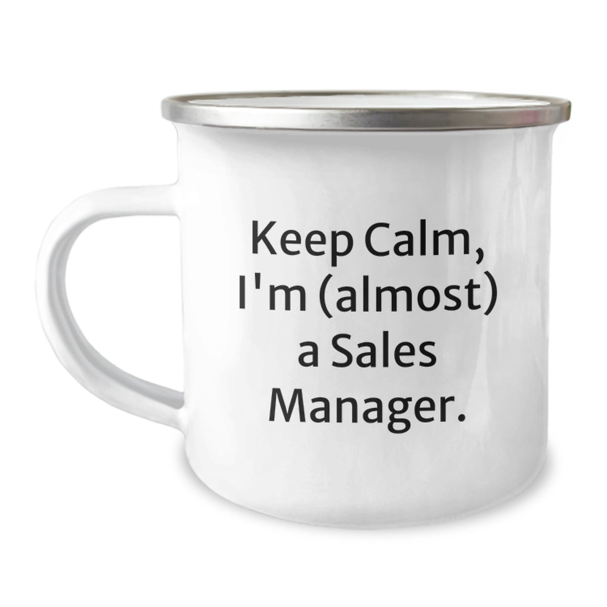Sales Manager Gifts - Keep Calm I'm (almost) A Sales Manager, Funny Birthday Camping Mug for Men or Women, Gifts from Friends or Family - The Buy Boom