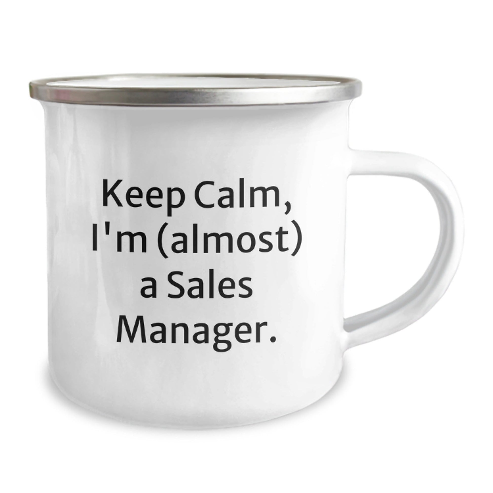 Sales Manager Gifts - Keep Calm I'm (almost) A Sales Manager, Funny Birthday Camping Mug for Men or Women, Gifts from Friends or Family - The Buy Boom