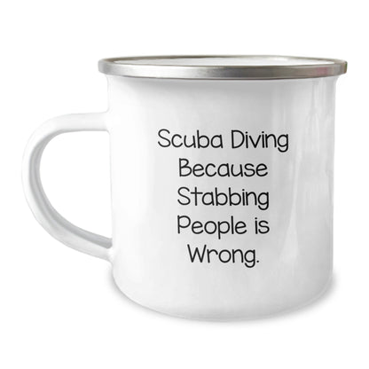 Scuba Diving Humor Gifts from Men to Scuba Diving Friends - Scuba Diving Camping Mug, Funny Quote, Birthday Unique Gifts - The Buy Boom