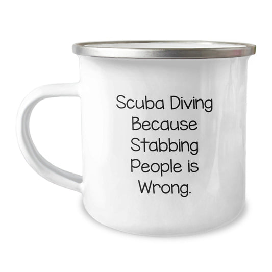 Scuba Diving Humor Gifts from Men to Scuba Diving Friends - Scuba Diving Camping Mug, Funny Quote, Birthday Unique Gifts - The Buy Boom
