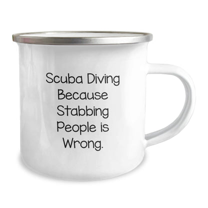 Scuba Diving Humor Gifts from Men to Scuba Diving Friends - Scuba Diving Camping Mug, Funny Quote, Birthday Unique Gifts - The Buy Boom