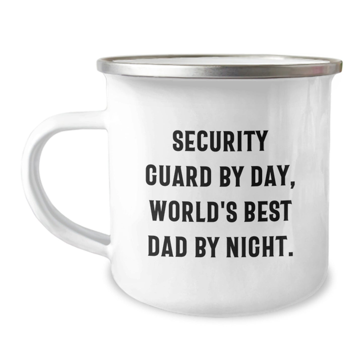 Security Guard Gift Ideas, Funny Camping Mug for Birthday, 'Security Guard By Day, World's Best Dad By Night.' - Gifts from Men to Security Guards - The Buy Boom