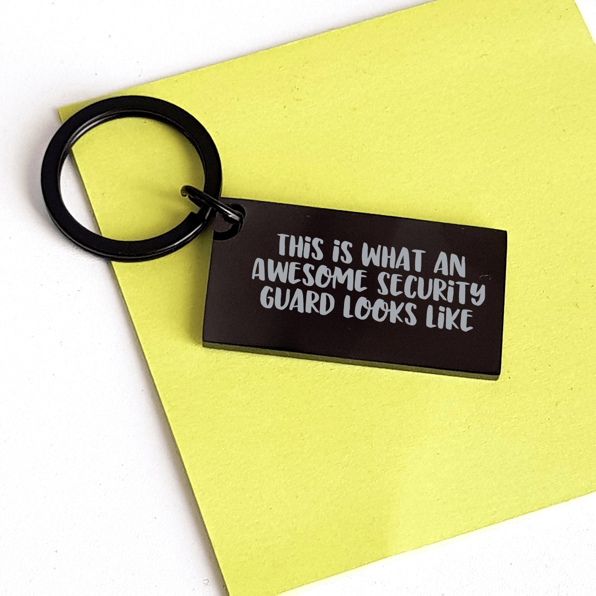 Security Guard Keychain Gifts from Men to Awesome Security Guards, Funny Quote, Father's Day Unique Gifts - The Buy Boom