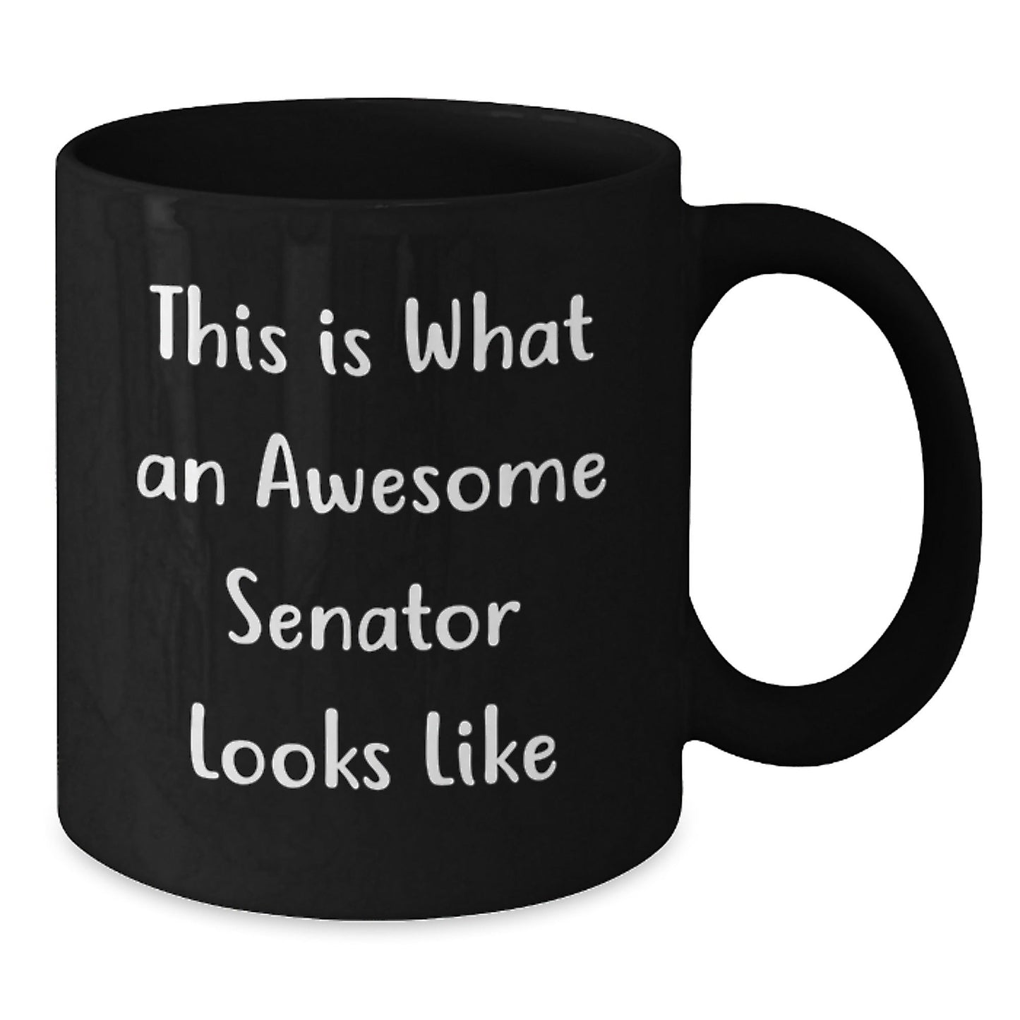 Senator Gifts from Men - Funny 'This Is What An Awesome Senator Looks Like' Black Coffee Mug for Graduation Unique Gifts - The Buy Boom