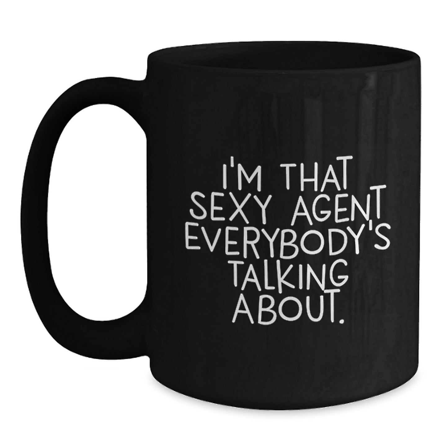 Sexy Agent Black Coffee Mug, Funny Gift from Friends, Birthday Unique Agent Gifts - The Buy Boom