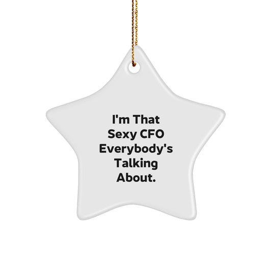 Sexy CFO Gifts for Men - Funny Christmas Star Ornament for Friends, Coworkers, and Family from Men - The Buy Boom
