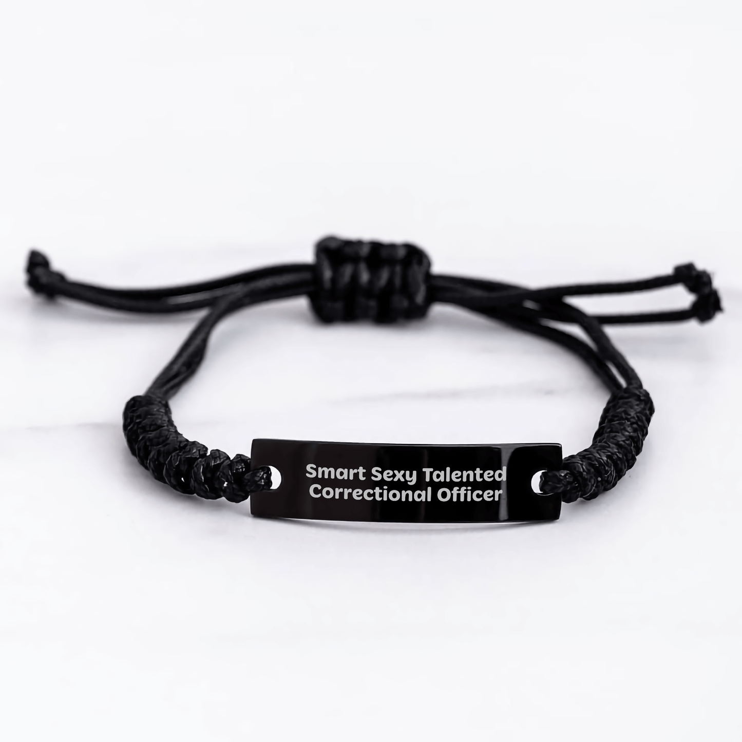 Sexy Correctional Officer Gift – Smart Rope Bracelet Quote - The Buy Boom