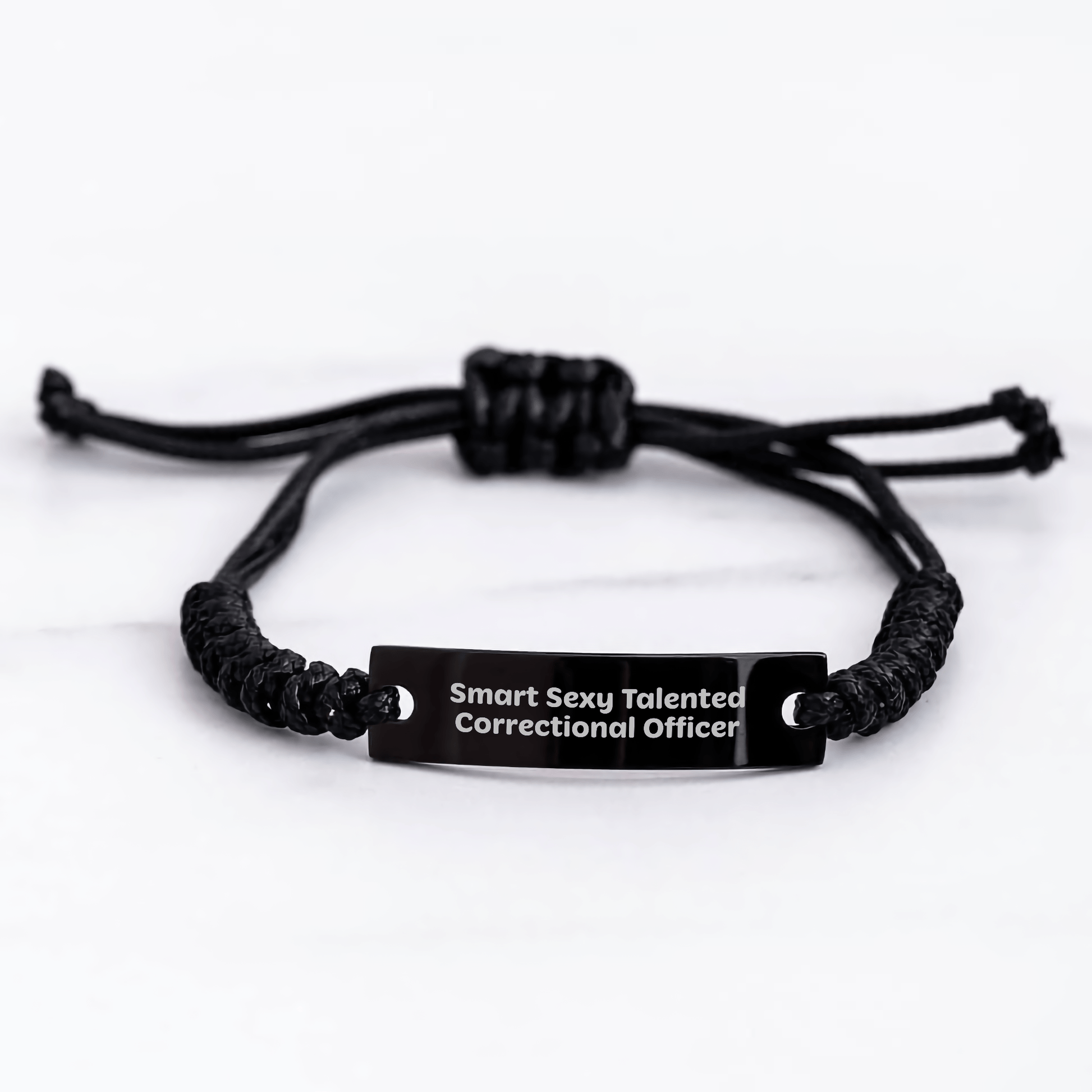 Sexy Correctional Officer Gift – Smart Rope Bracelet Quote - The Buy Boom