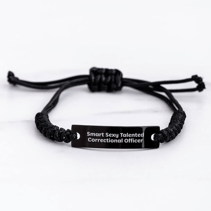 Sexy Correctional Officer Gift – Smart Rope Bracelet Quote - The Buy Boom