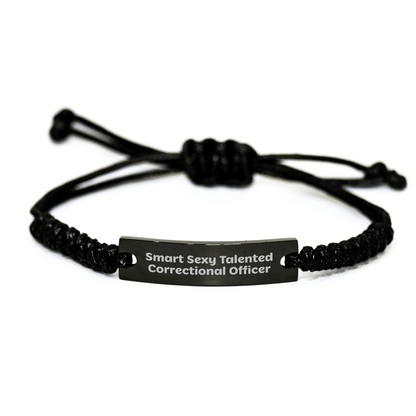 Sexy Correctional Officer Gift – Smart Rope Bracelet Quote - The Buy Boom