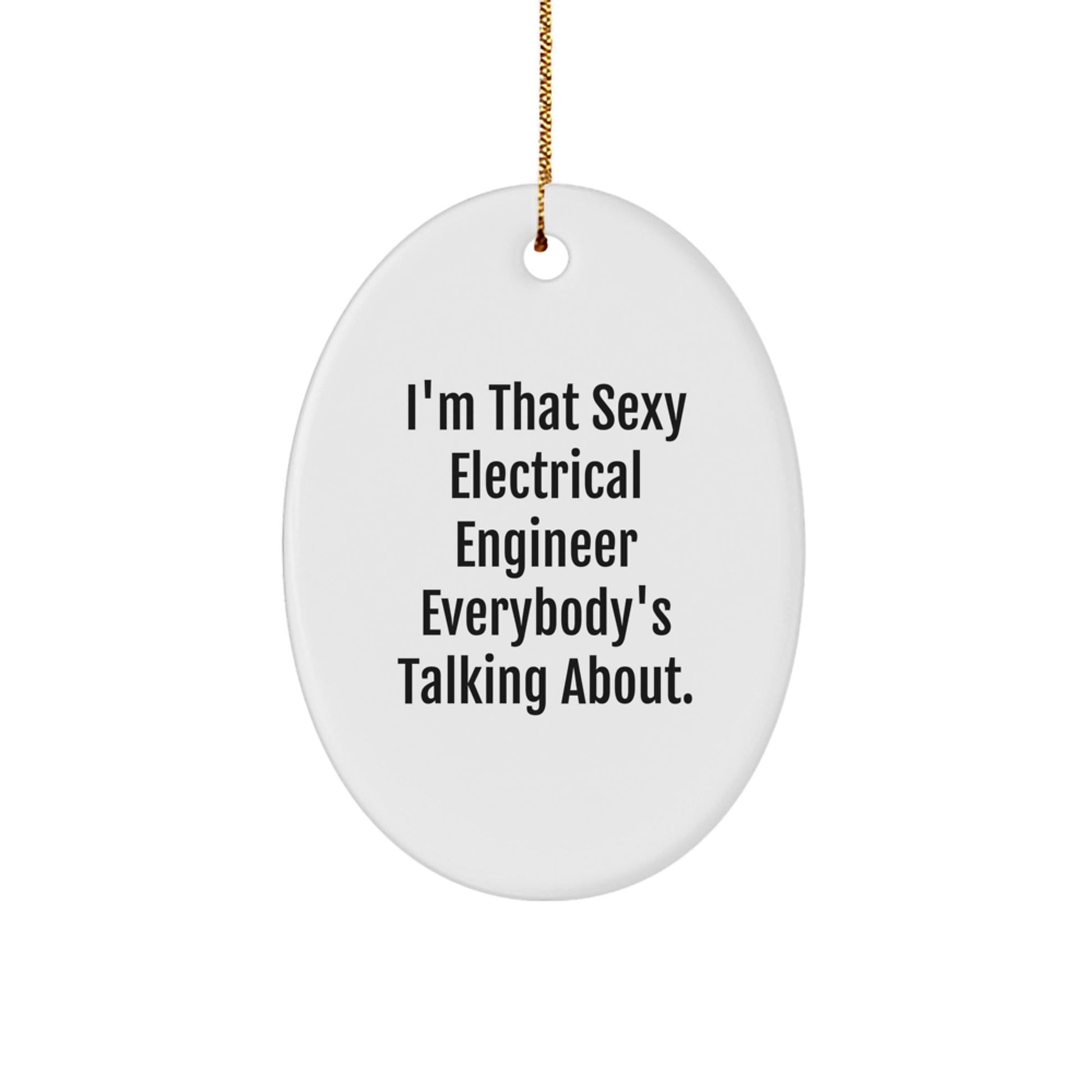 Sexy Electrical Engineer Oval Ornament Gifts from Friends to Electrical Engineer Men for Christmas Unique Presents - The Buy Boom