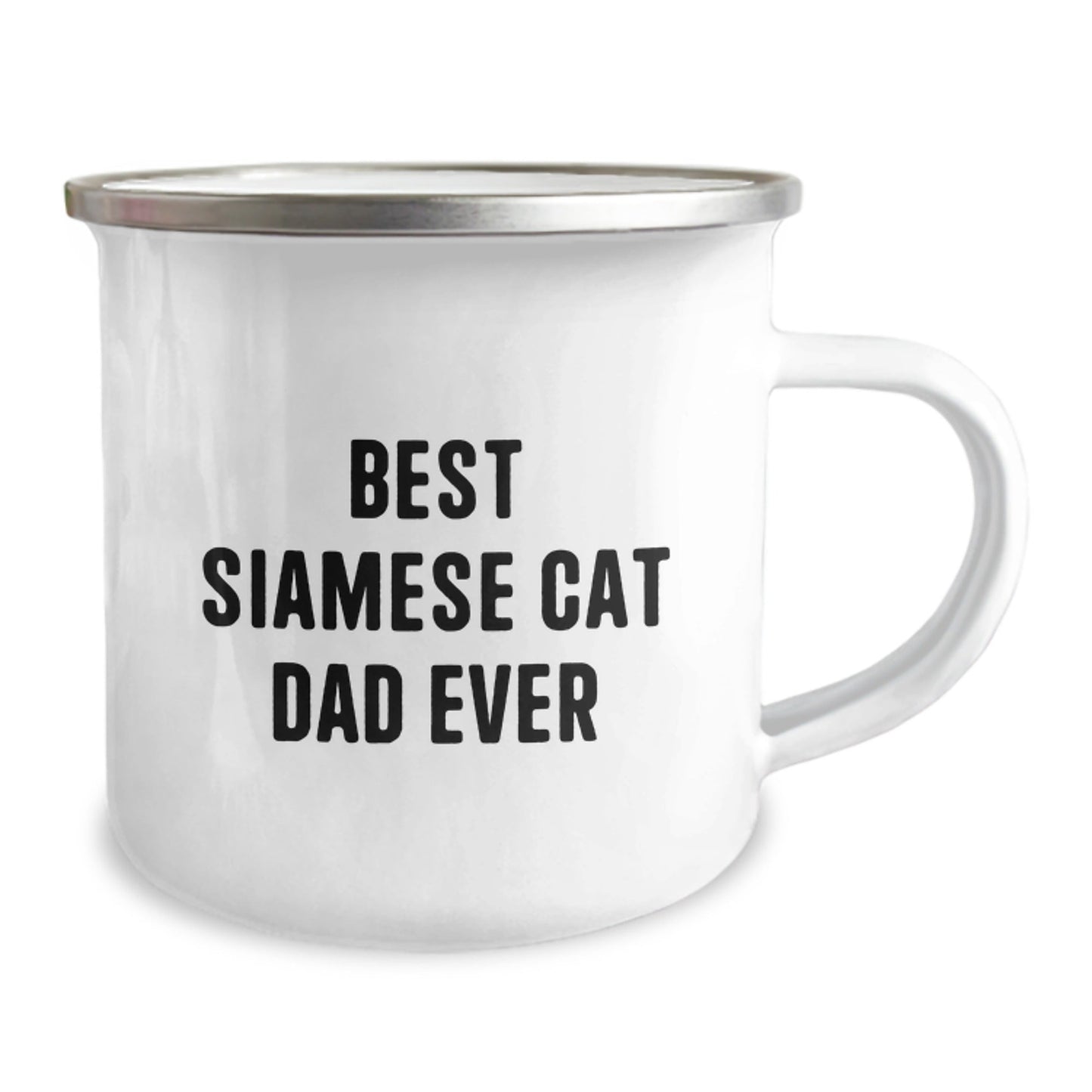 Siamese Cat Dad Ever Funny Camping Mug Gifts from Men to Siamese Cat Lovers for Graduation - The Buy Boom