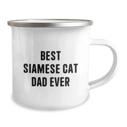 Siamese Cat Dad Ever Funny Camping Mug Gifts from Men to Siamese Cat Lovers for Graduation - The Buy Boom
