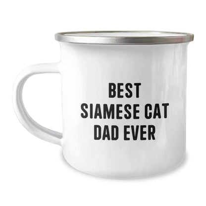 Siamese Cat Dad Ever Funny Camping Mug Gifts from Men to Siamese Cat Lovers for Graduation - The Buy Boom